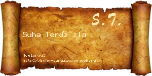 Suha Terézia névjegykártya