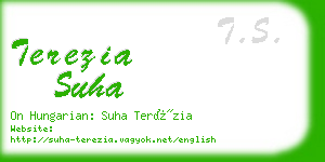 terezia suha business card